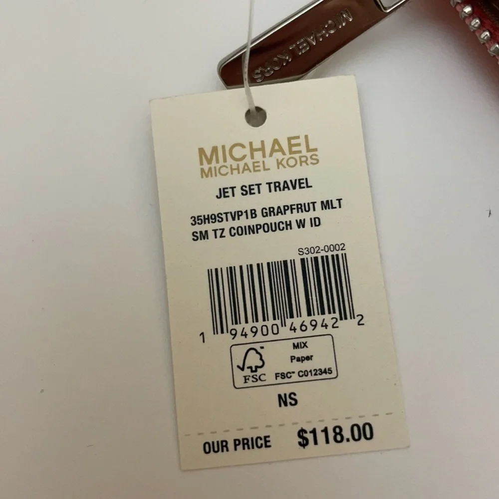 Michael Kors small coin pouch card holder key ring - Picture 8 of 9